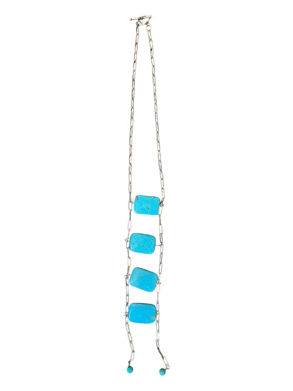 Turquoise and sterling silver necklace